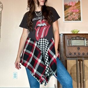 Upcycled Rolling Stones Tunic